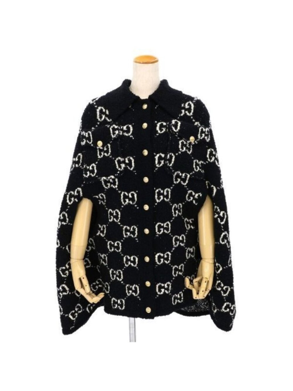 Gucci Poncho Blouse Black